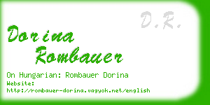 dorina rombauer business card